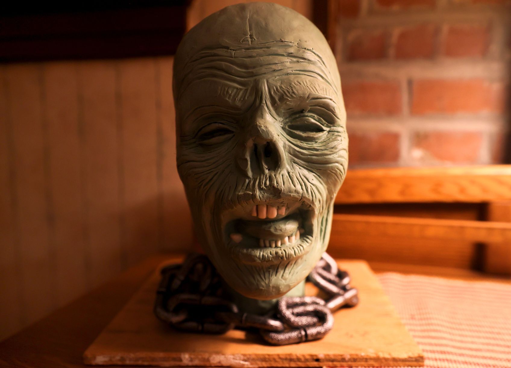 Halloween enthusiast keeps permanent themed display